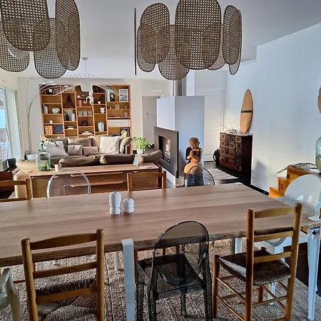 Villa_palms_mimizan_plage Jolie 12 Personnes, Piscine Chauffee Et A Pied * 米尼赞海滩
